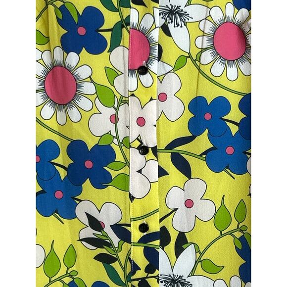 Isle by Melis Kozan Women’s Small Multicolor Floral Long Sleeve Boho Blouse NEW - Picture 7 of 7